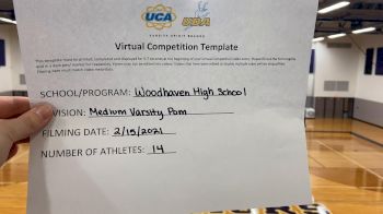 Woodhaven High School [Medium Varsity - Pom] 2021 UDA Spirit of the Midwest Virtual Challenge