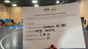 Baldwin High School [Large Varsity] 2021 UCA January Virtual Challenge