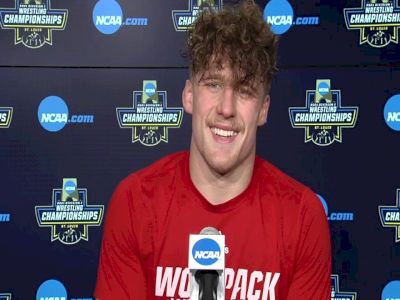 Trent Hidlay (NC State) after 184-pound semifinal win at 2021 NCAA Championships