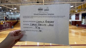 Loyola Academy [Large Varsity - Jazz] 2021 UDA Spirit of the Midwest Virtual Challenge
