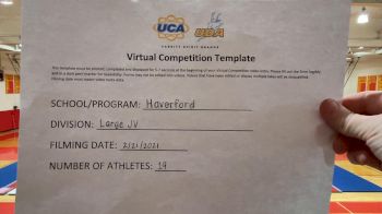 Haverford High School [Large JV] 2021 UCA February Virtual Challenge