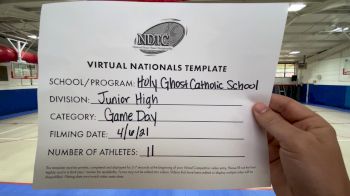 Holy Ghost Catholic School [Virtual Junior High - Game Day Semi Finals] 2021 UDA National Dance Team Championship