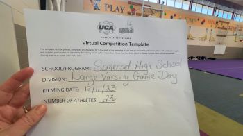Somerset High School [Large Varsity Game Day] 2023 UCA & UDA December Virtual Challenge
