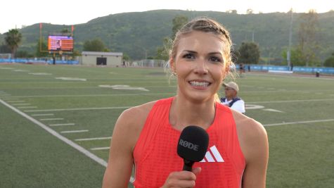 Gabbi Jennings After Winning The TEN 1500m