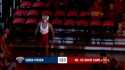 157lbs Match: David Carr, Iowa State vs Jaden Fisher, Bucknell