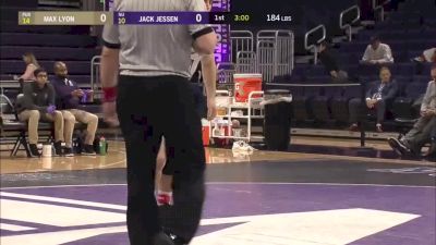 184 lbs Max Lyon (Purdue) vs Jack Jessen (Northwestern)