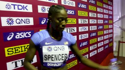 Ashley Spencer Qualifies To 400mH Semis But Didn't Feel Comfortable In Lane 8