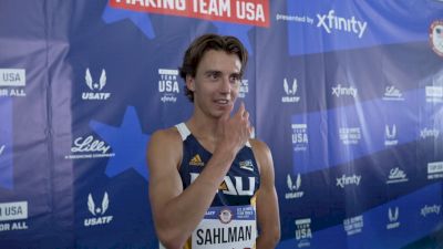 Colin Sahlman Wins his heat in 3:38, Advances out of the 1500m Prelims
