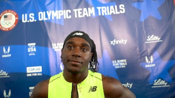 Christian Miller Learned A Quick Lesson In The Men's 100m First Round