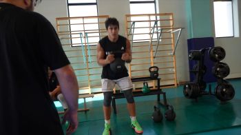 Coach Yianni Putting Ben Honis Through A Circuit