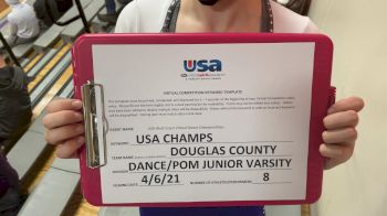 Douglas County High School [Dance/Pom Junior Varsity] 2021 USA Virtual West Coast Dance Championships
