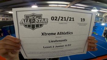 Xtreme Athletics - Lieutenants [L2 Junior - D2 - Small - A] 2021 NCA All-Star Virtual National Championship