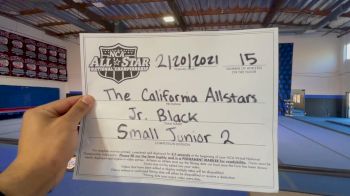 The California All Stars - Jr Black [L2 Junior - Small - A] 2021 NCA All-Star Virtual National Championship