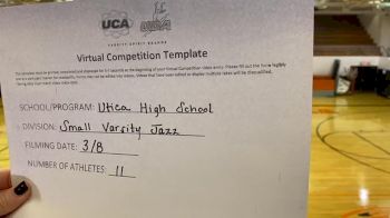Utica High School [Small Varsity - Jazz] 2021 UCA & UDA March Virtual Challenge