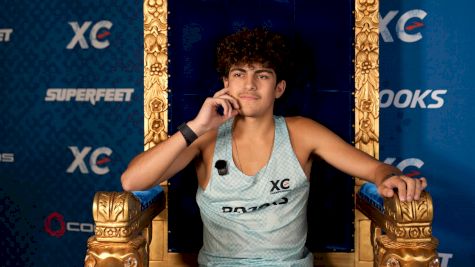 Ethan Garza before 2025 Brooks XC Championships