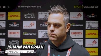 Johann van Graan On The EPCR Challenge Cup