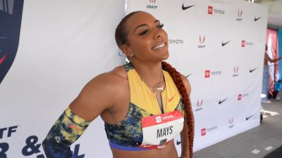Jadyn Mays Takes #3 Seed for 200m Final & Breaks Down First Pro Year | Post-Race Interview 2026 USATF