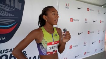 Paige Sheppard Talks Closing Fast, Building Confidence & U20 Goals | Post-Race Interview 2026 USATF