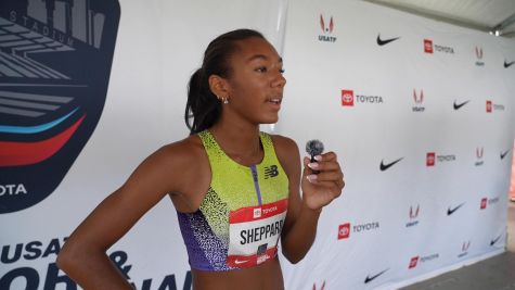 Paige Sheppard Talks Closing Fast, Building Confidence & U20 Goals | Post-Race Interview 2026 USATF