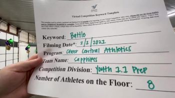 Cheer Central Athletics - Sapphires [L1.1 Youth - PREP - D2] 2021 MG Extravaganza Virtual Nationals