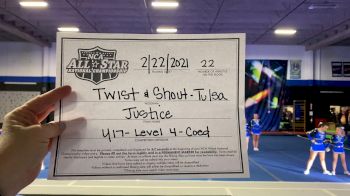 Twist & Shout - Tulsa - Junior Justice [L4 - U17 Coed] 2021 NCA All-Star Virtual National Championship
