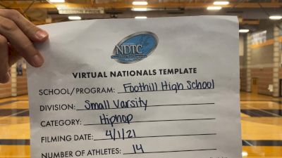 Foothill High School [Virtual Small Varsity - Hip Hop Semi Finals] 2021 UDA National Dance Team Championship
