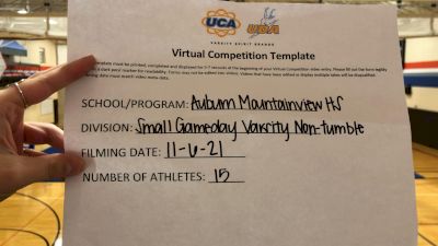 Auburn Mountainview High School [Game Day Varsity - Non-Tumble] 2021 UCA West Virtual Regional