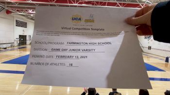Farmington High School [Game Day JV] 2021 UCA February Virtual Challenge