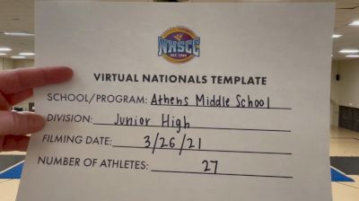 Athens Middle School [Virtual Junior High Finals] 2021 UCA National High School Cheerleading Championship
