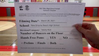 New Smyrna Beach High School Showdolls [Small Varsity - Kick Virtual Prelims] 2021 NDA High School National Championship