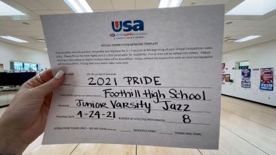 Foothill High School - North Tustin [Junior Varsity - Jazz Finals] 2021 USA Spirit & Dance Virtual National Championships