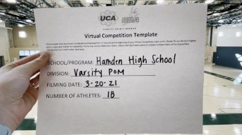 Hamden High School [Large Varsity - Pom] 2021 UCA & UDA March Virtual Challenge