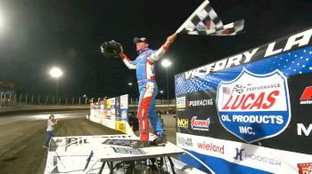 Devin Moran Reacts After Claiming Thursday Night Silver Dollar Nationals Victory At Huset's