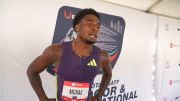 Khaleb McRae Secures #1 Seed For 400m Final, Reacts to World Record | Post-Race Interview 2026 USATF
