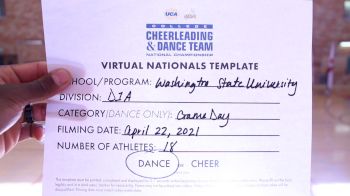 Washington State University [Virtual Division IA Game Day - Dance Finals] 2021 UCA & UDA College Cheerleading & Dance Team National Championship