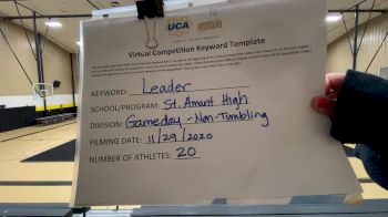 St Amant High School [Game Day Varsity - Non-Tumble] 2020 UCA Louisiana Virtual Regional