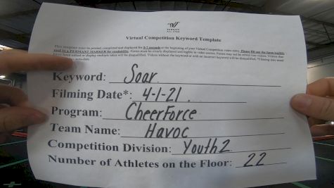 Cheerforce San Diego - CheerForce Havoc [L2 Youth - Small] 2021 The Regional Summit Virtual Championships