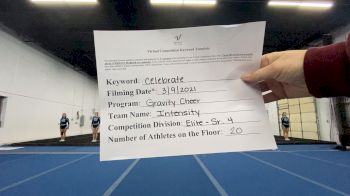 Gravity Cheer - Intensity [L4 Senior - Small] 2021 Spirit Festival Virtual Nationals