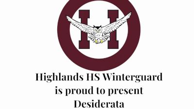 Highlands HS - Desiderata