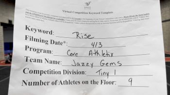 Core Athletix - Jazzy Gems [L1 Tiny] 2021 The Regional Summit Virtual Championships