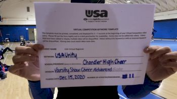 Chandler High School [Varsity Show Cheer Advanced] 2020 USA Virtual Regional