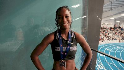 Parker Coes After Setting The US #1 Mark In The Long Jump