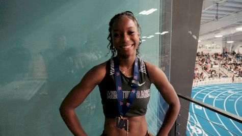 Parker Coes After Setting The US #1 Mark In The Long Jump