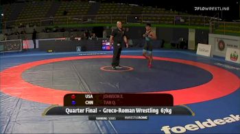 67kg Match - Xavier Johnson, USA vs Qiye Tian, CHN