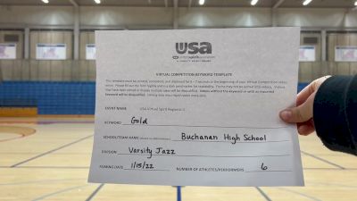 Buchanan High School [Varsity - Jazz] 2022 USA Virtual Spirit Regional II