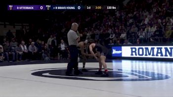 133 lbs Roman Bravo-Young (Penn State) vs Dylan Utterback (Northwestern)