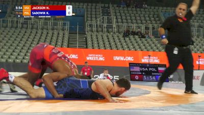 86 kg Quarterfinal - Nathan Jackson, USA vs Krzysztof Sadowik, POL