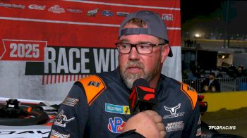 Jonathan Davenport Reacts After Winning Wild Friday FloRacing Night Feature At Senoia