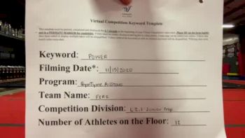 Gym Tyme - Fire [L2.1 Junior - PREP] Varsity All Star Virtual Competition Series: Event V