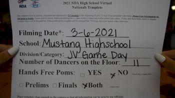 Mustang High School [Virtual Junior Varsity - Game Day Finals] 2021 NDA High School National Championship